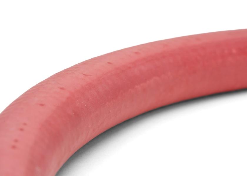 Drikkevannslange PVC 13 mm næringsmiddelgodkjent vevforsterket nærbilde av vev