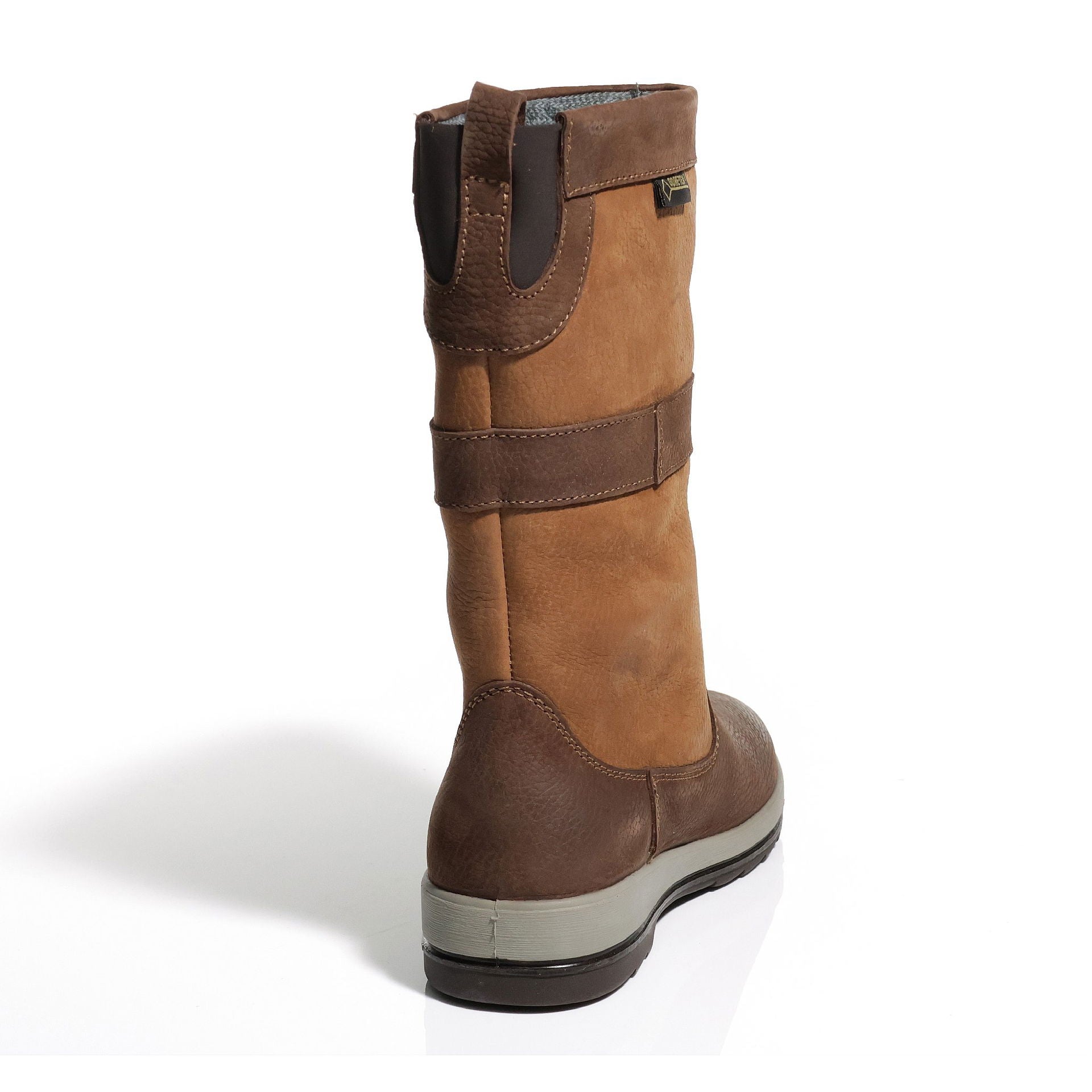 Detalj av Dubarry Ultima seilerstøvel lær med GORE-TEX membran