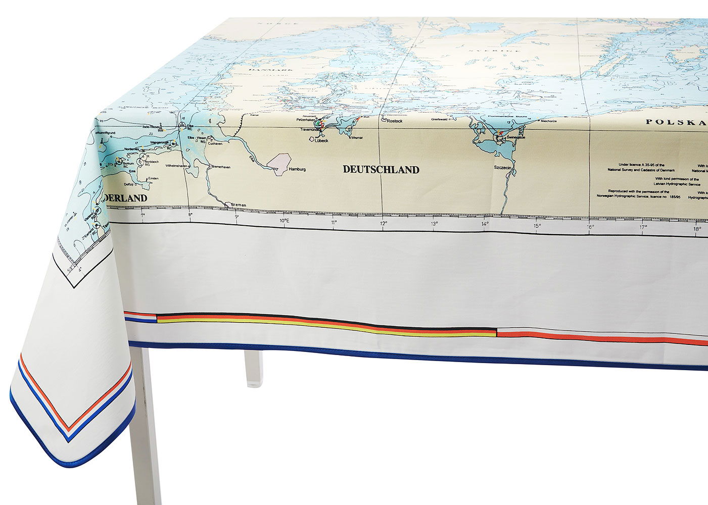 Duk Eleven at the Seas bomull 175 x 130 cm forfra