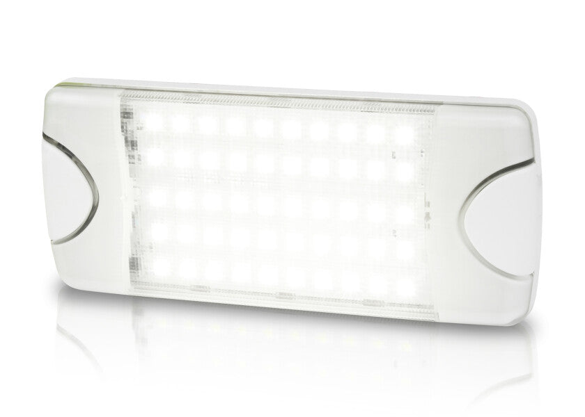 DuraLED 50LP LED taklampe 12/24V akryl hvit 64° bakside