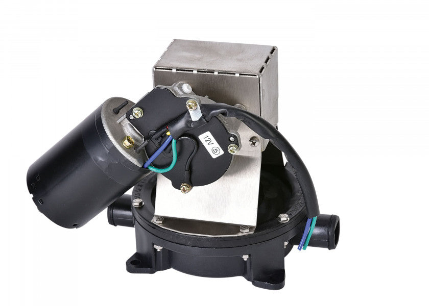 Dusjlensepumpe 12V 40 l/min 25 mm selvsugende front