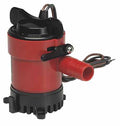 Dykk lensepumpe L 750 12V 4380 l/t 3/4 slangeanslutning forside