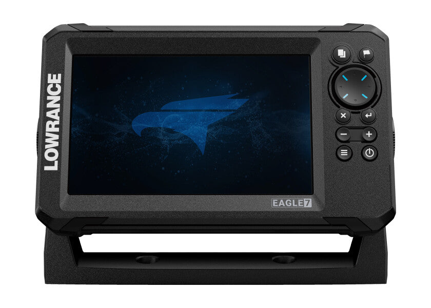 Nærbilde av Eagle 7 ekkolodd 7 med SplitShot HD svinger skjerm