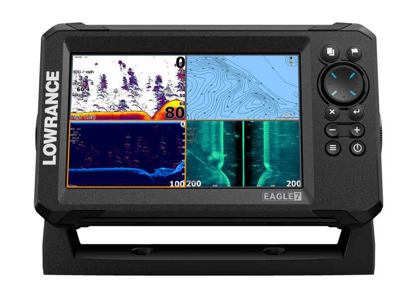 Eagle 7 ekkolodd 7 med SplitShot HD svinger brukergrensesnitt
