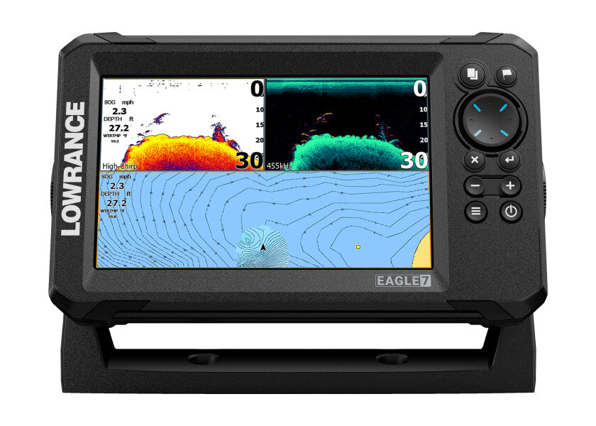 Eagle 7 ekkolodd 7" med TripleShot HD visning av sonarbilde