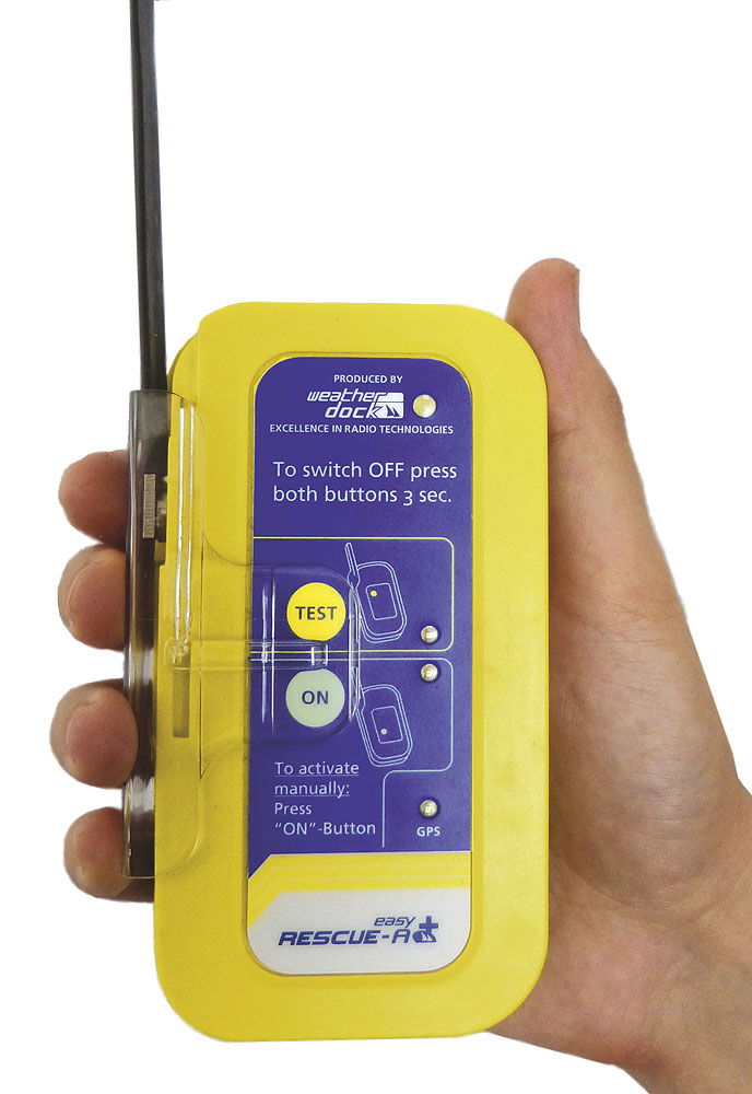 easyRescue AIS SART nødpeilesender manuell aktivering forside