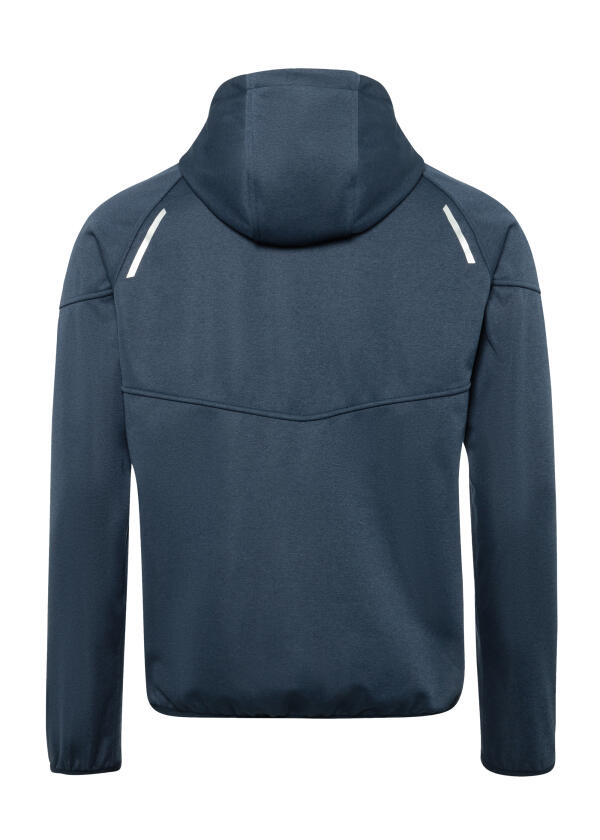 ECO TEC midlayer jakke herre navy softshell 3-lag fleece på modell