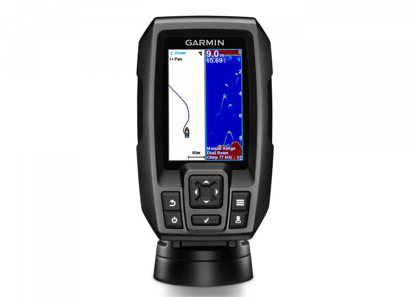 Ekkolodd STRIKER 4 med CHIRP og GPS 3,5" display i bruk