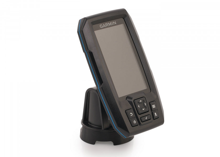 Nærbilde av skjermen på Ekkolodd STRIKER Plus 4 med GPS 4,3" display