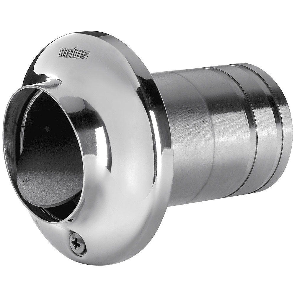 Eksosgjennomføring akterspeil rustfritt stål AISI 316 40 mm - Vetus forfra