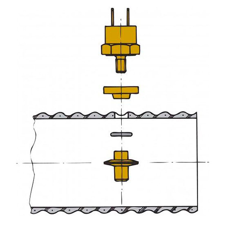Eksostemperatursensor for slange - Vetus forfra