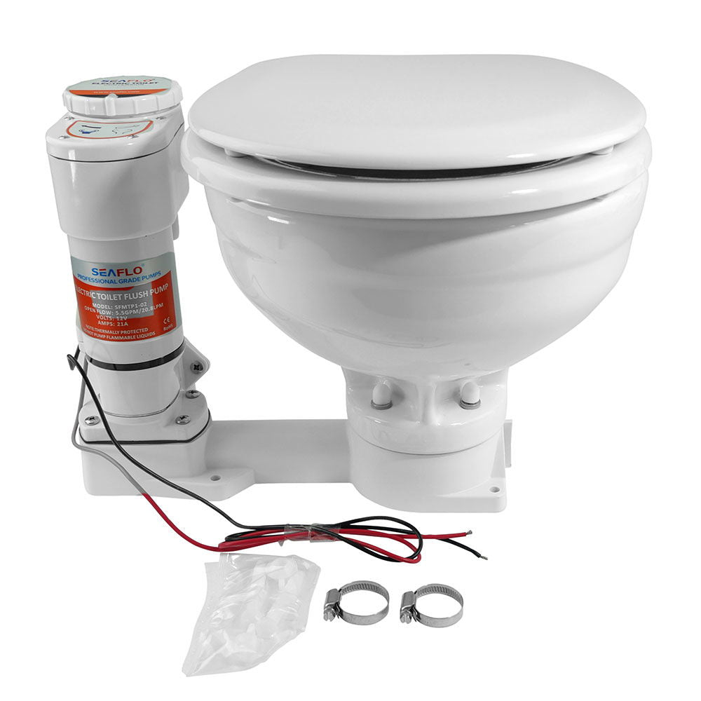 Elektrisk båttoalett med sidepanel 12V - Compass bakside