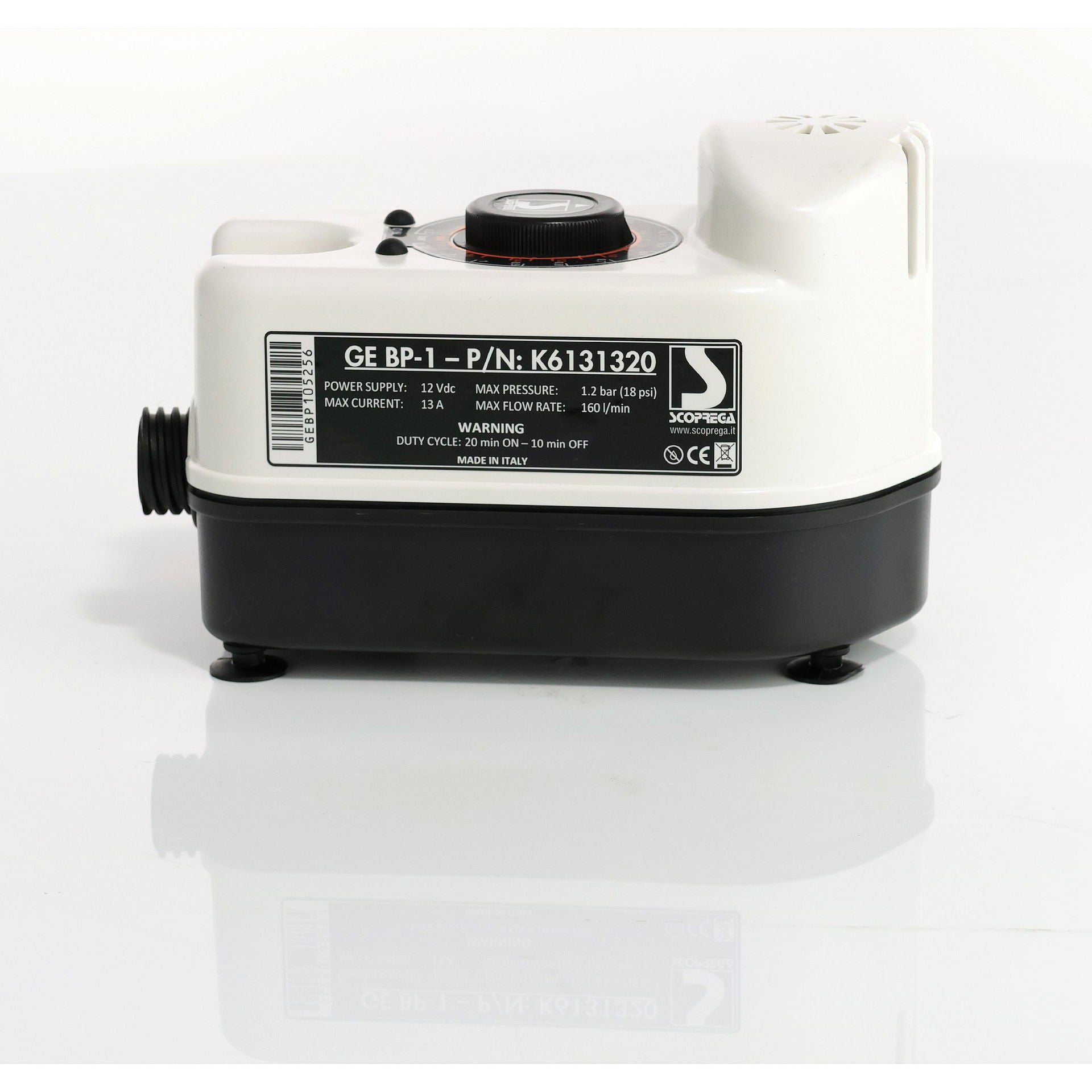 Elektrisk pumpe 12V automatisk 1 bar 160 l min - BRAVO med skulderveske