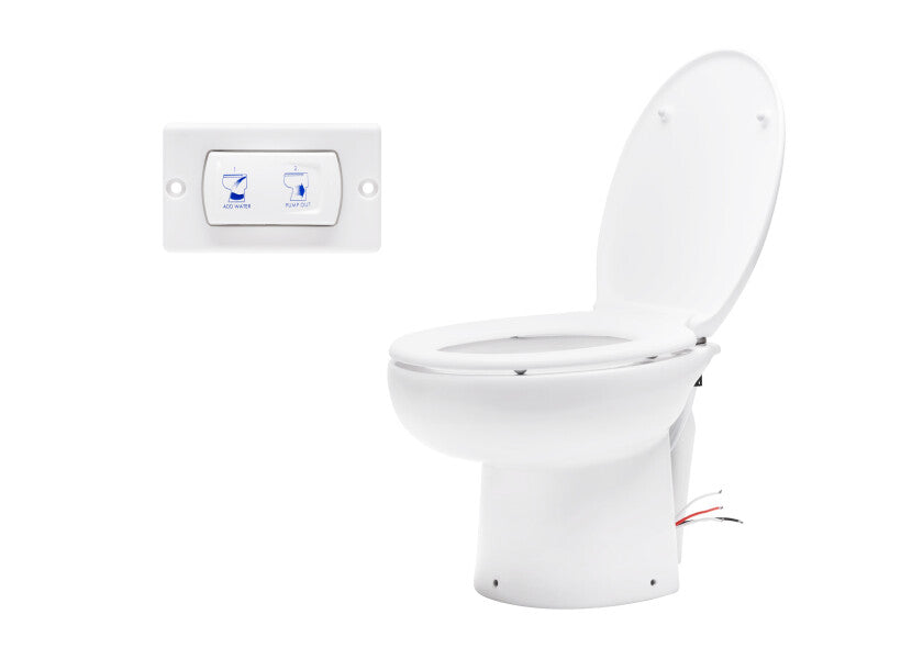 Elektrisk toalett 31 COMFORT 12V med magnetventil ferskvann foran