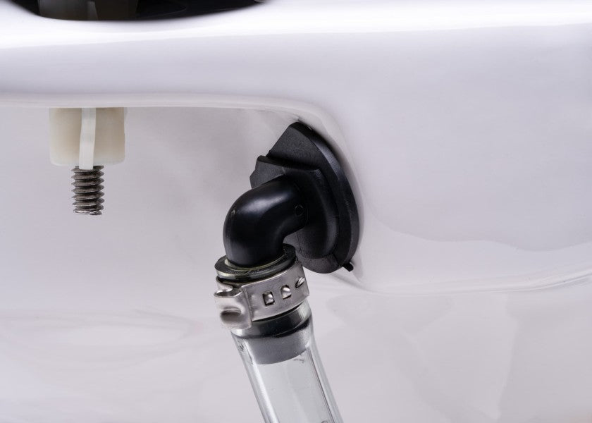 elektrisk toalett 31 luxe 24v lav modell ferskvann e-ventil keramikk åpen lokk