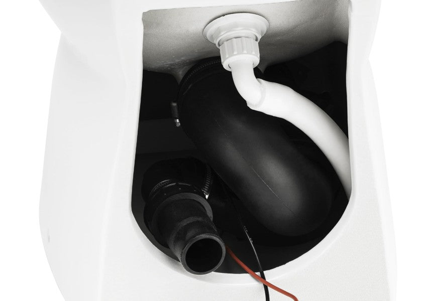 Elektrisk toalett ELEGANCE 24V komfortstørrelse soft-close med åpent lokk