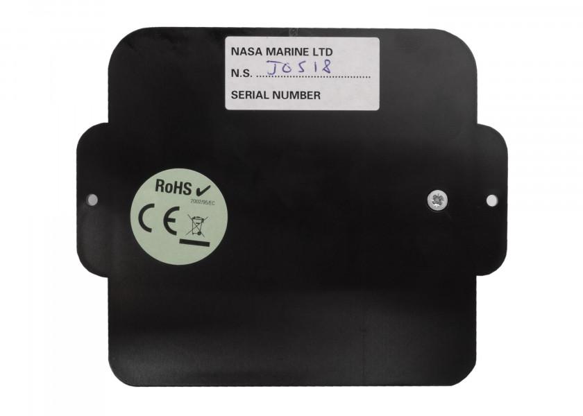 Detaljbilde av elektromagnetisk logggiver med Clipper-display NMEA0183 12V - NASA
