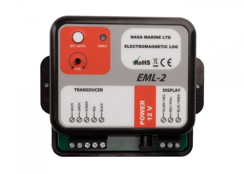 Montert elektromagnetisk logggiver med Clipper-display NMEA0183 12V - NASA på båt