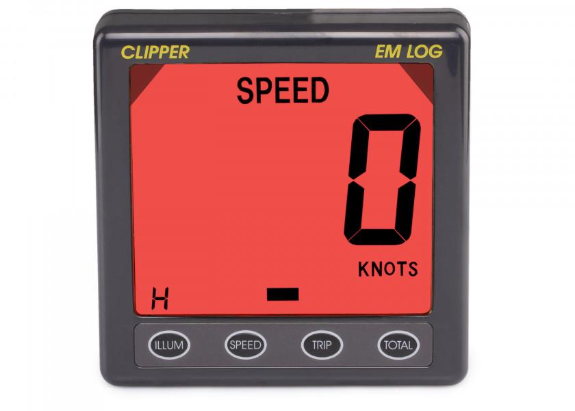 Elektromagnetisk logggiver med Clipper-display NMEA0183 12V - NASA komplett sett