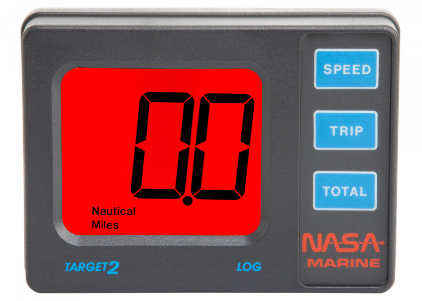 Sideprofil av elektromagnetisk logggiver med Target-display 12V NMEA0183 - NASA