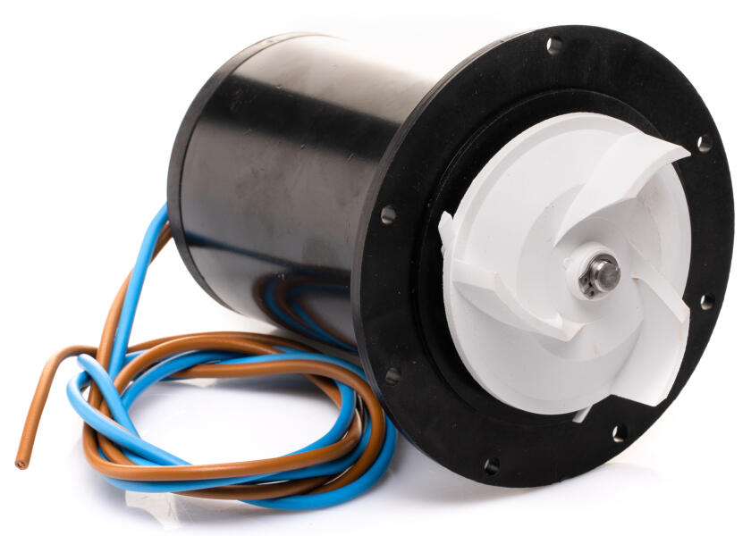 Elektromotor for SPEEDFLUSH elektrisk toalett 12V - Ocean Technologies forfra