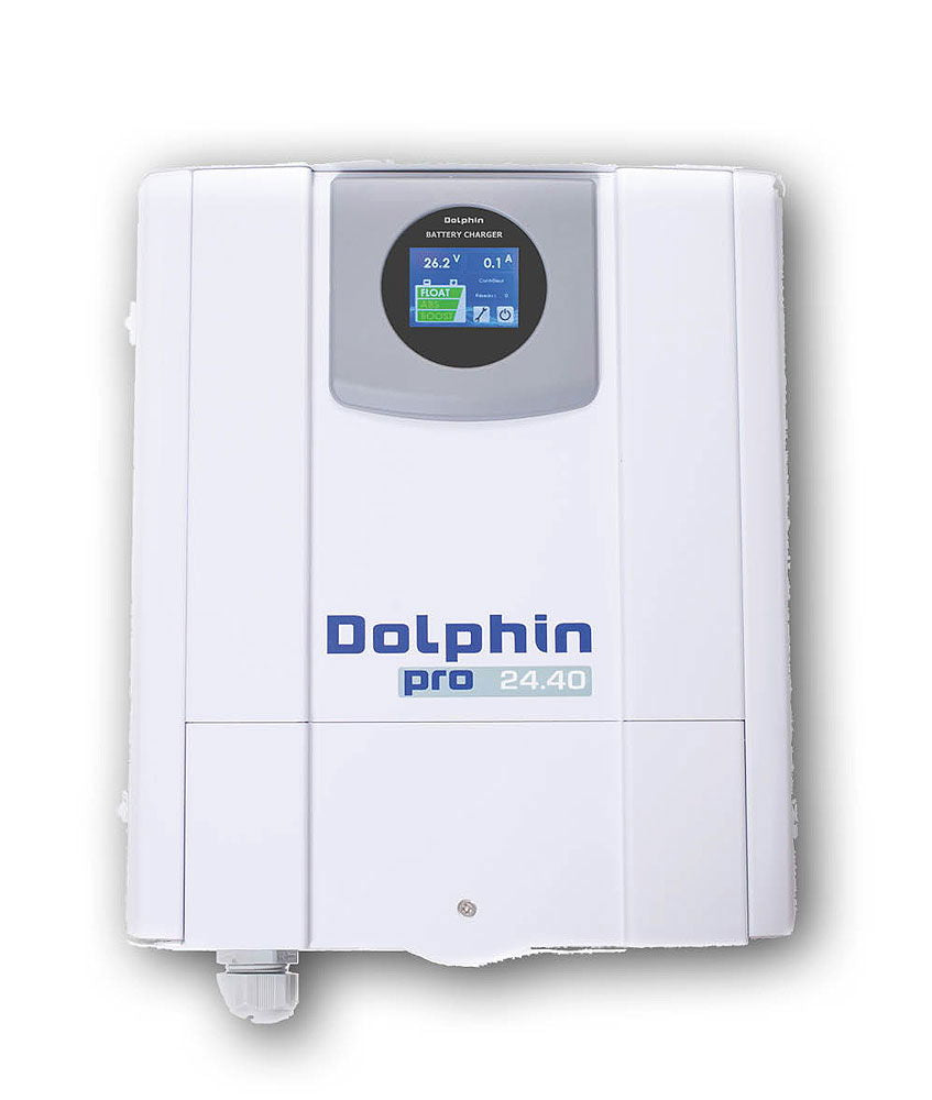 Elektronisk batterilader 24V 40 A Dolphin Pro Touch View - Allpa forfra