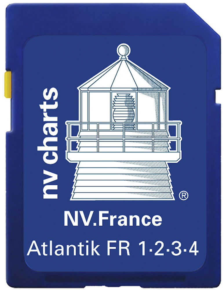 Elektroniske sjøkart SD/microSD Frankrike for Lowrance Simrad B&G - NV-Verlag forfra