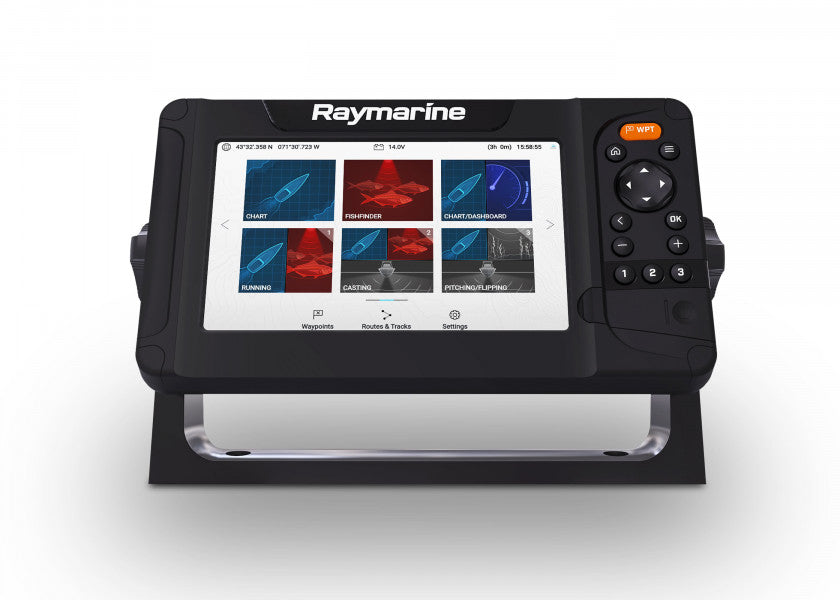 Element 7 HV kartplotter bakside med tilkoblinger