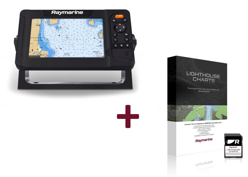 Element 7S kartplotter 7" med CHIRP sonar inkl. sjøkart - Raymarine