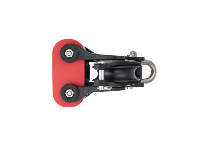 Element enkelblokk med bøyle og klemme 45 mm montert på båt
