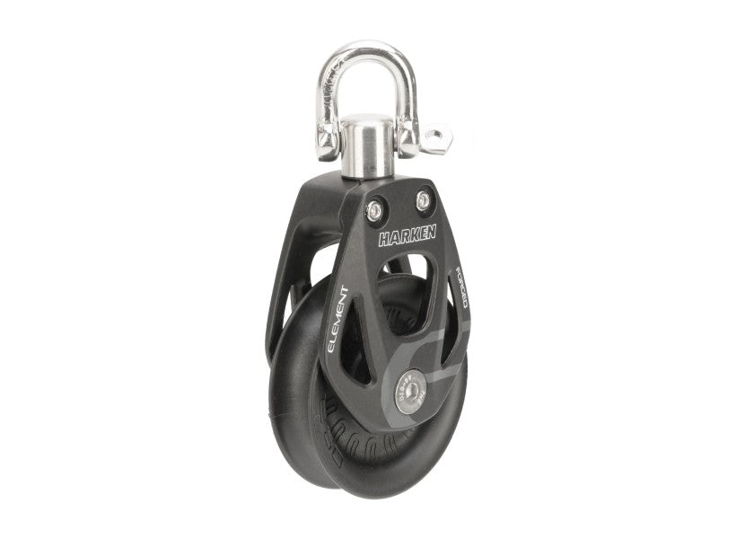 Nærbilde av Element enkelblokk med svivel 45 mm glideleie HARKEN