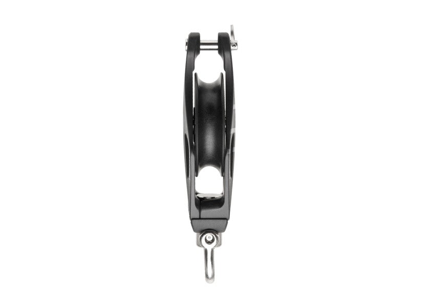 Element enkelblokk med svivel og bøyle 60 mm bakside