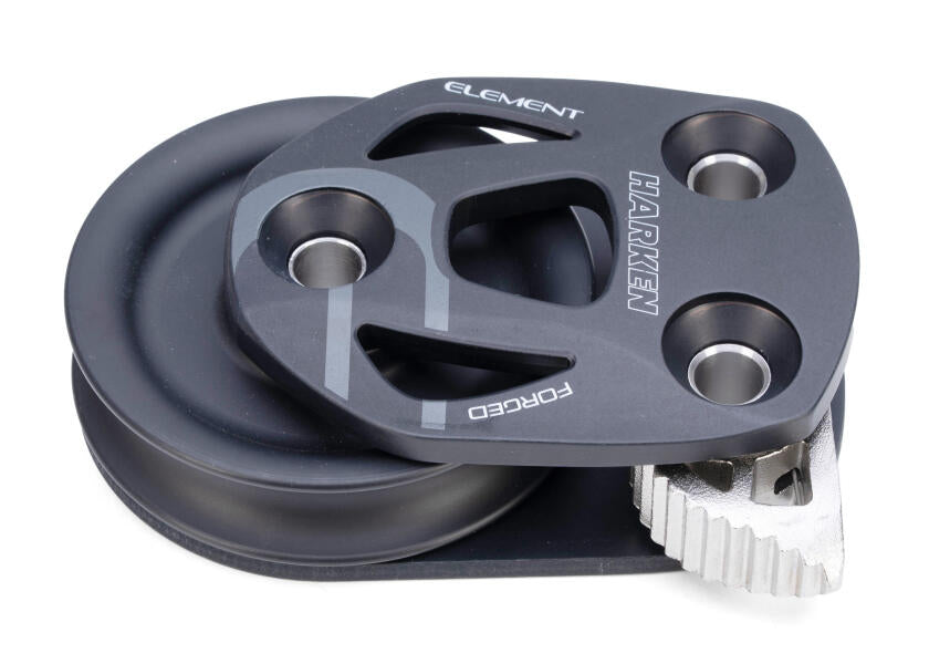 Element kinnblokk med lockoff høyre 80 mm glideleie 2200 kg sett forfra