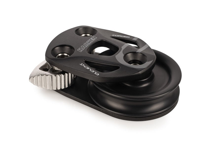 Element kinnblokk med lockoff venstre 80 mm glideleie forside
