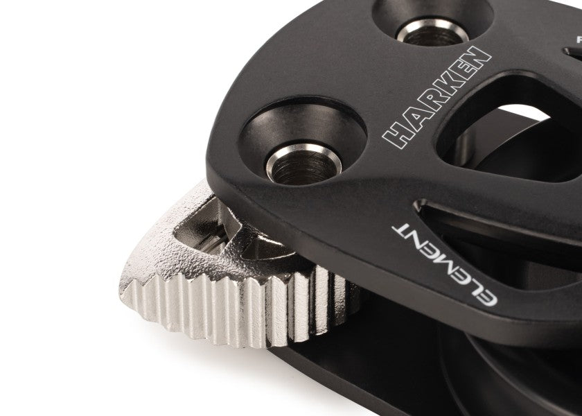Element kinnblokk med lockoff venstre 80 mm glideleie bakside
