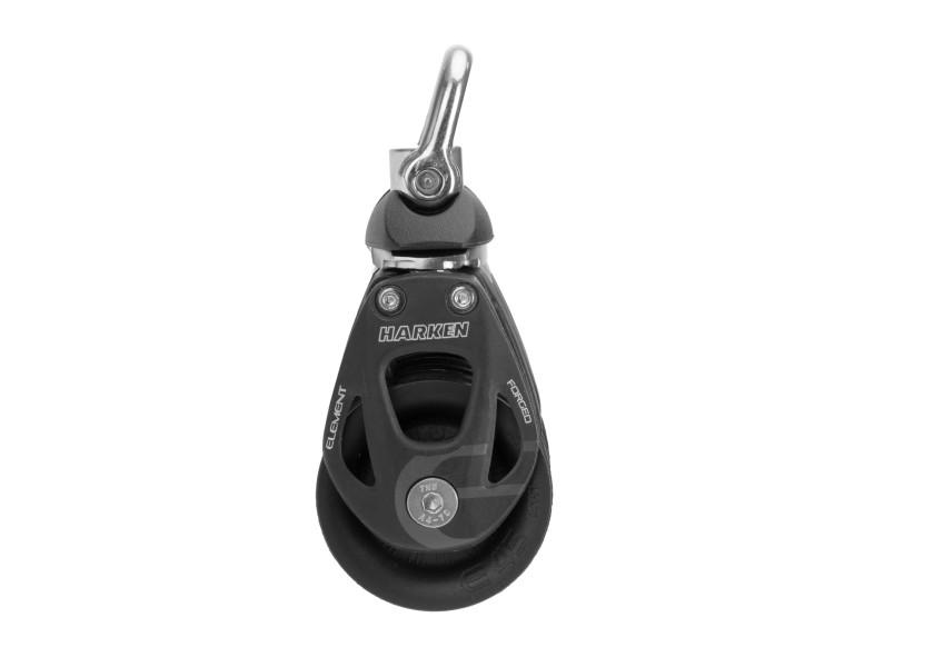 Element treskivet blokk med svivel 45 mm bakside