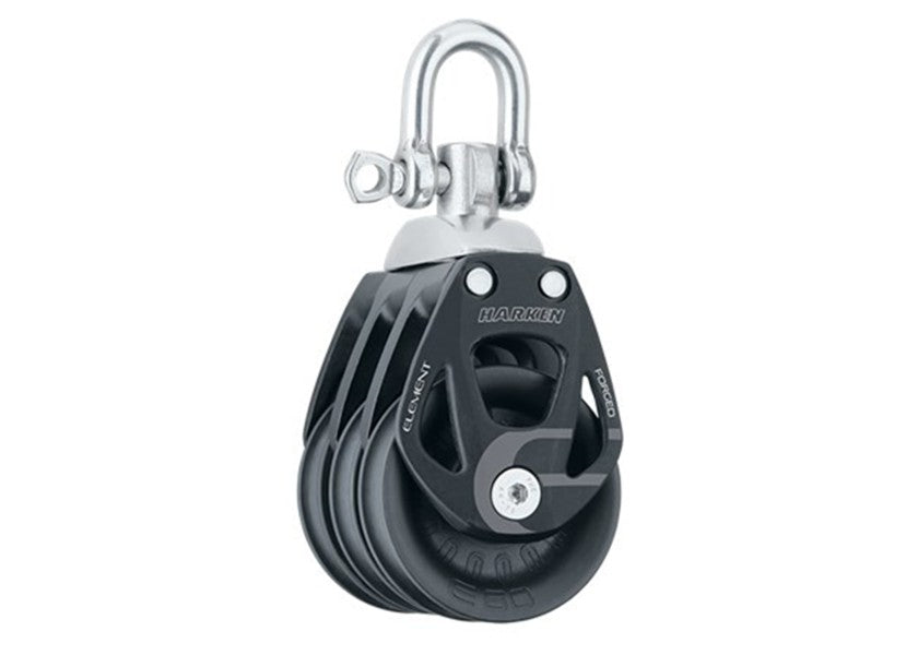 Element treskivet blokk med svivel 60 mm glideleie - detalj