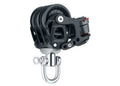 Element treskivet blokk med svivel og klemme 60 mm 680 kg - HARKEN forfra