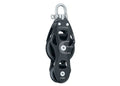 Element violinblokk med svivel 80 mm glideleie forfra