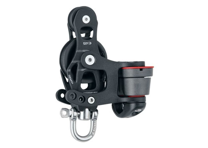 Detaljbilde av Element violinblokk med svivel og klemme 45 mm glideleie fra HARKEN