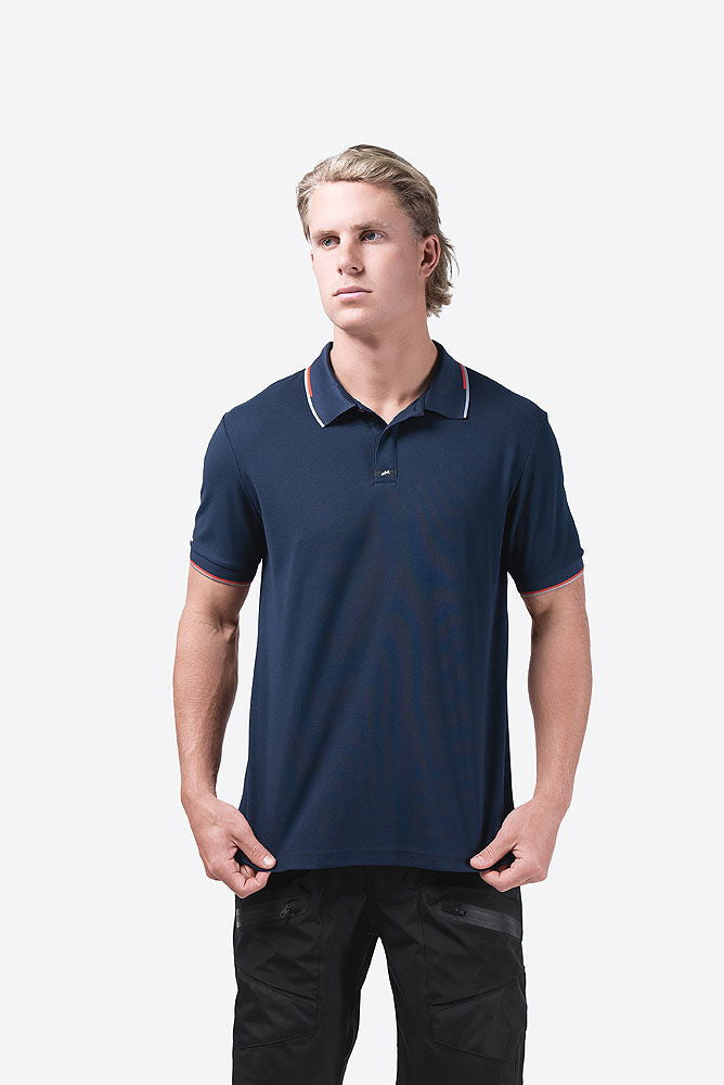 Detalj av Elite poloskjorte polyester hurtigtørkende