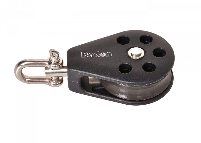 Detalj av enkelblokk med svivel 12 mm glidelager 750 kg Barton