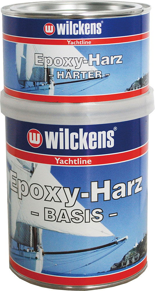 Epoxyharpiks 750 ml løsemiddelfri 2-komponent Wilckens for båtreparasjon