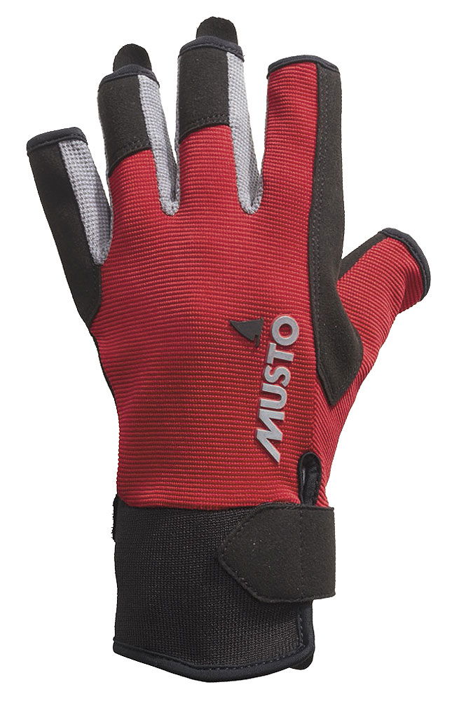 Essential seilerhansker med korte fingre borrelås - Musto forfra