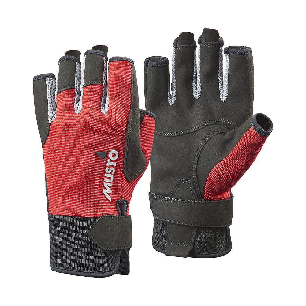 Essential seilerhansker med korte fingre borrelås - Musto detalj