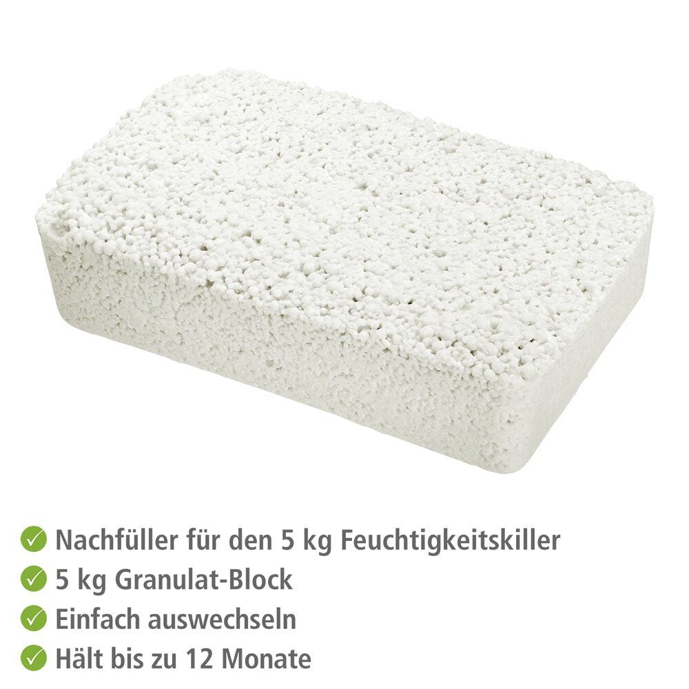 Etterfyllingspakke Profi 5 kg til luftavfukter - Wenko bakside