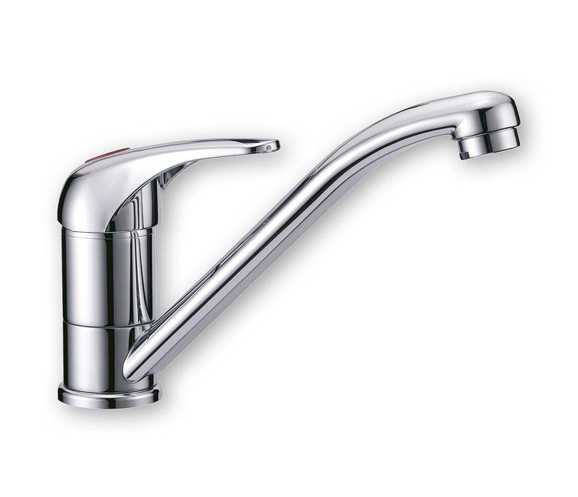 Ettgreps blandebatteri forkrommet 3/8" innvendig gjenge fra Allpa, forfra