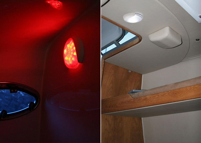 EuroLED 130 Touch taklampe LED hvit/rød bryterfunksjon