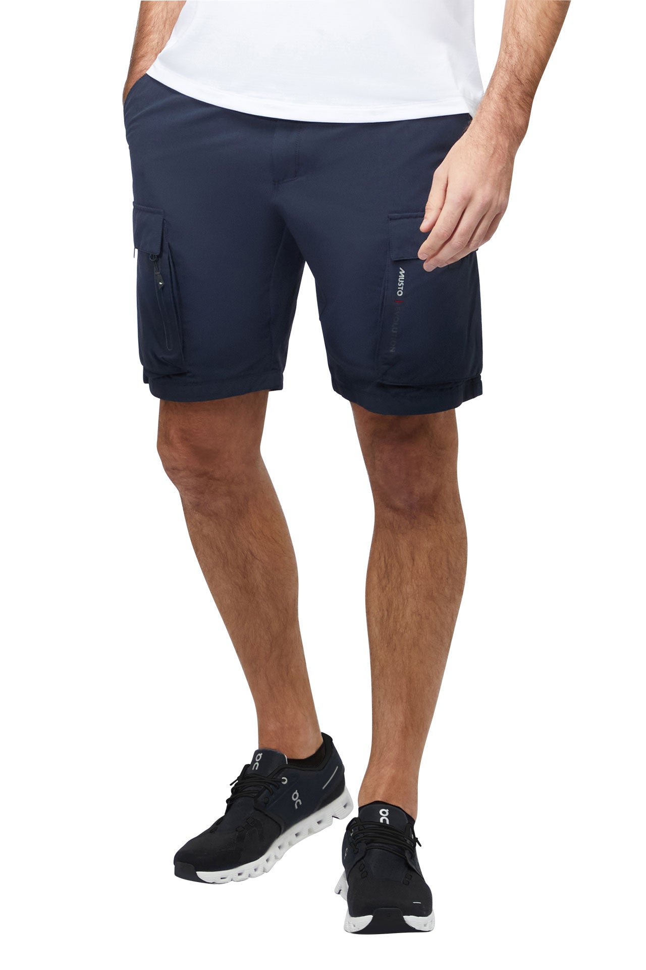 Nærbilde av Evolution Deck Fast Dry shorts med UV-beskyttelse 40+