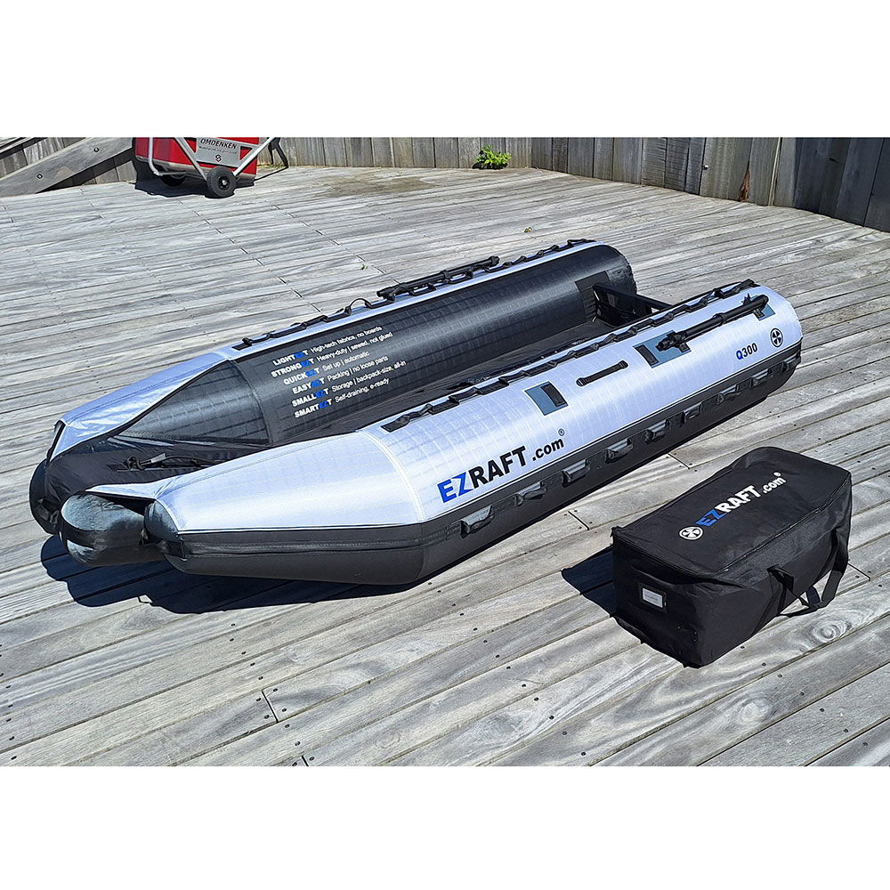 EZ Raft gummibåt med dacronvev Q240 bakside